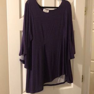 Purple blouse, 1X, New with Tags
